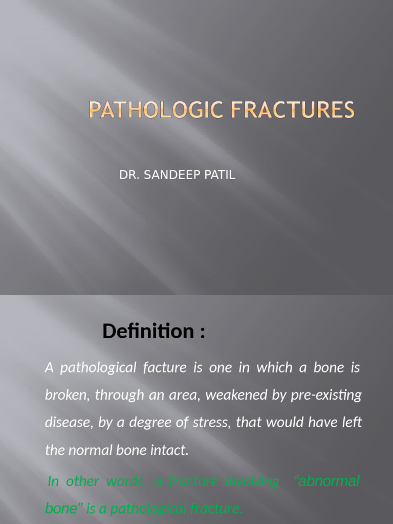 Understanding Pathological Fractures | PDF | Bone | Metastasis