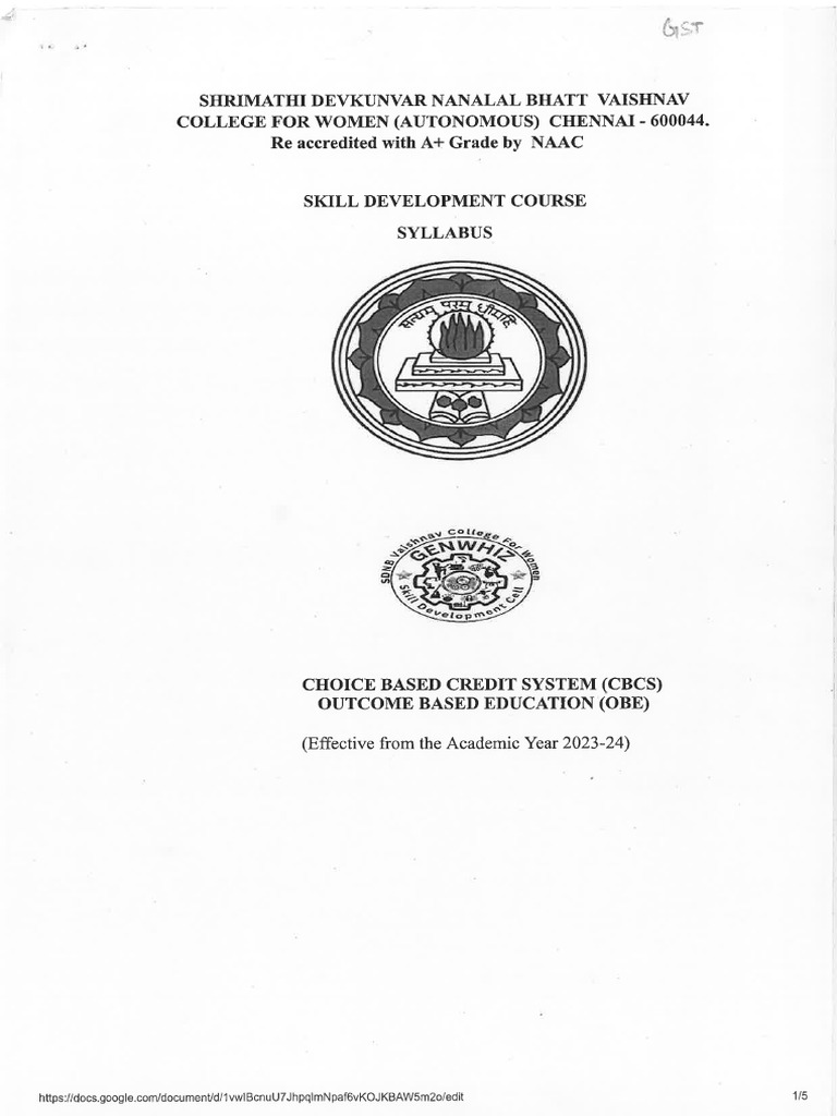 GST Syllabus | PDF