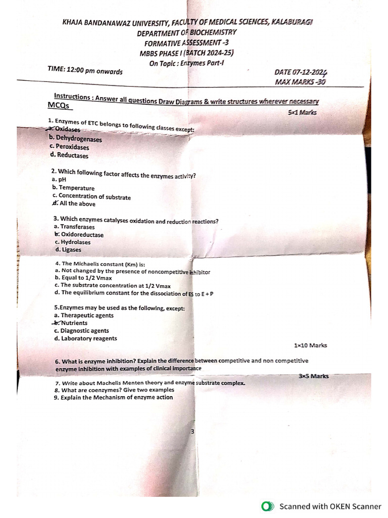 Biochem Fa 3 | PDF