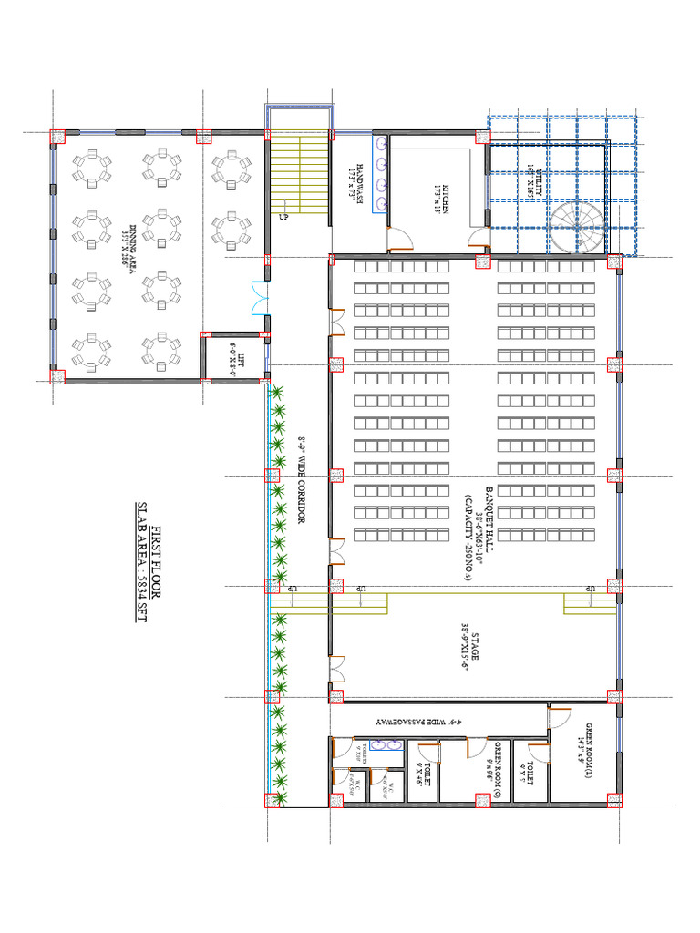 Floor Plan for Banquet Hall Layout | PDF