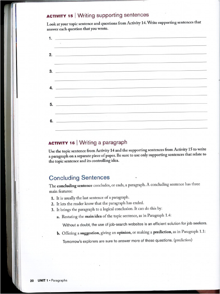 Concluding Sentences | PDF