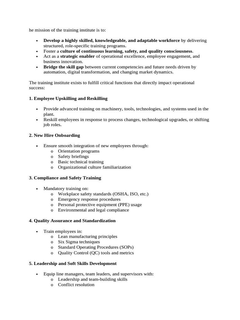 Workforce Training and Development Programs | PDF