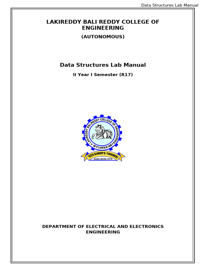 Data Structures Lab Manual for C Programming | PDF | Queue (Abstract ...