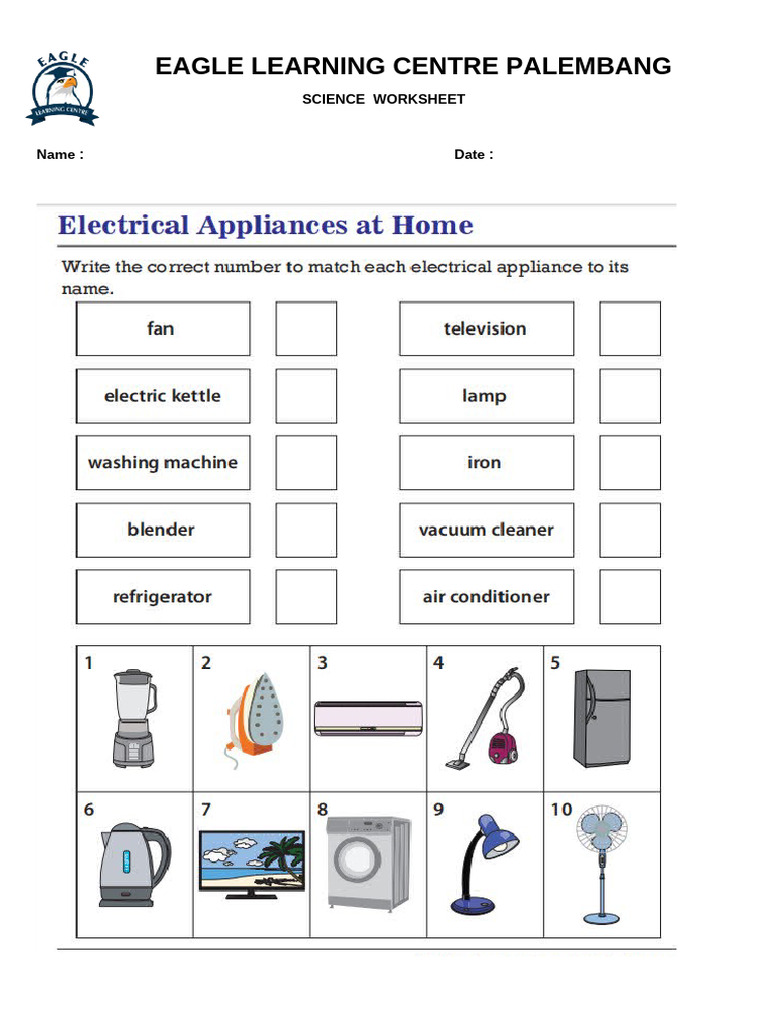 Science Worksheet - Eagle Learning Centre | PDF