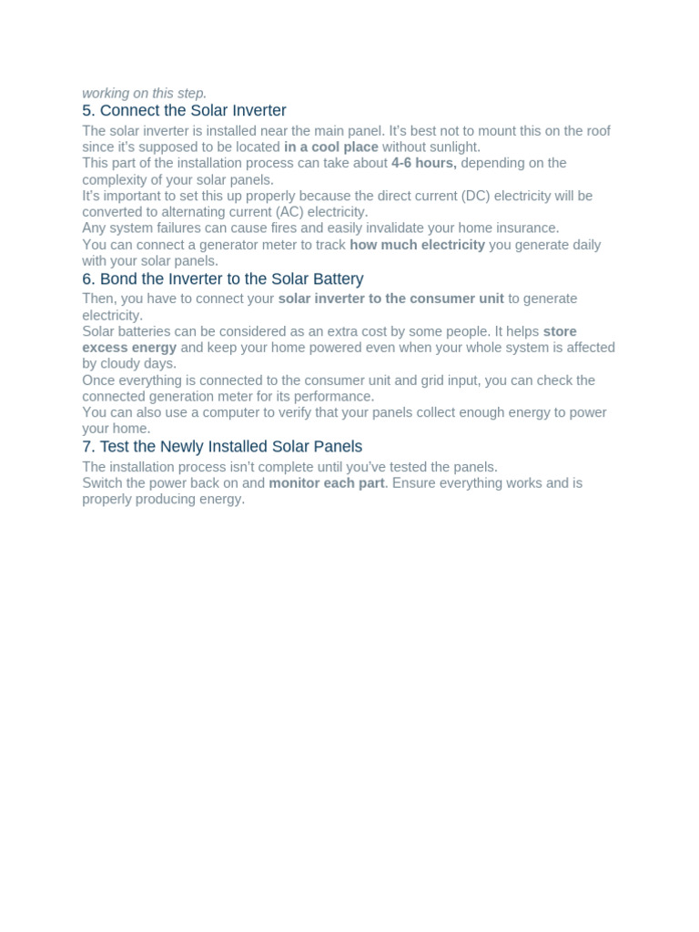 Solar Inverter Installation Guide | PDF