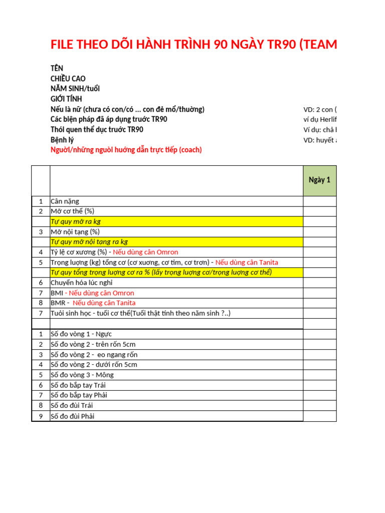 File Theo Doi Thay Doi 90 Ngay 2 | PDF