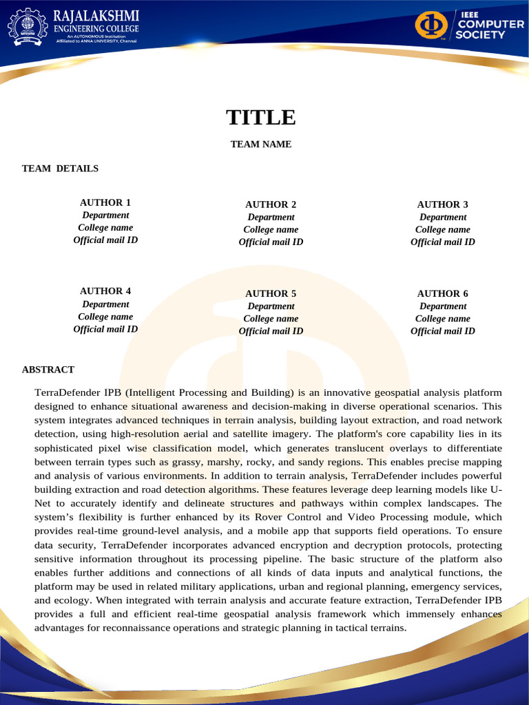 67d58a158c44d Abstract-Template | PDF | Spatial Analysis | Computing