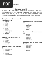 Atividades de Ortografia: X com Som de Z | PDF