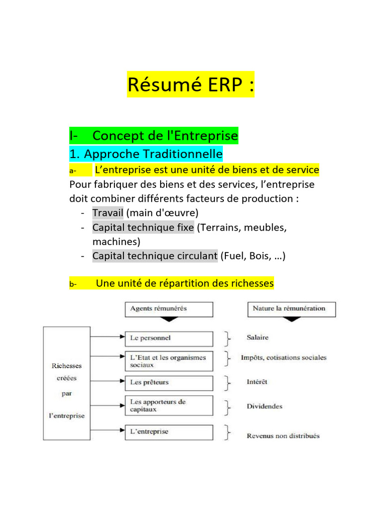 Gestion des contrats avec ERP | PDF | Progiciel de gestion intégré ...