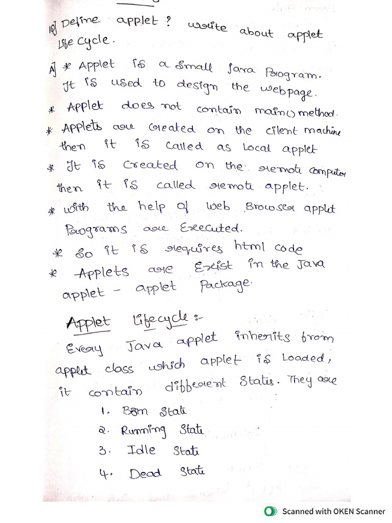 Java Unit 5 Notes | PDF