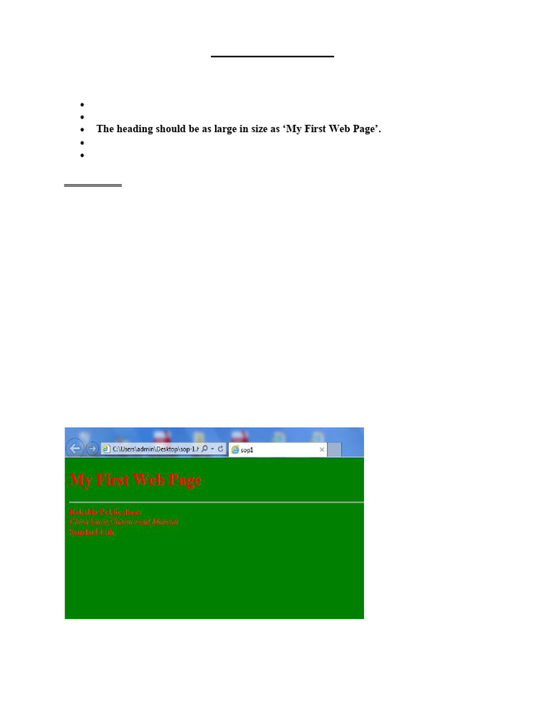 HTML and JavaScript Programming Tasks | PDF | Html | Java Script