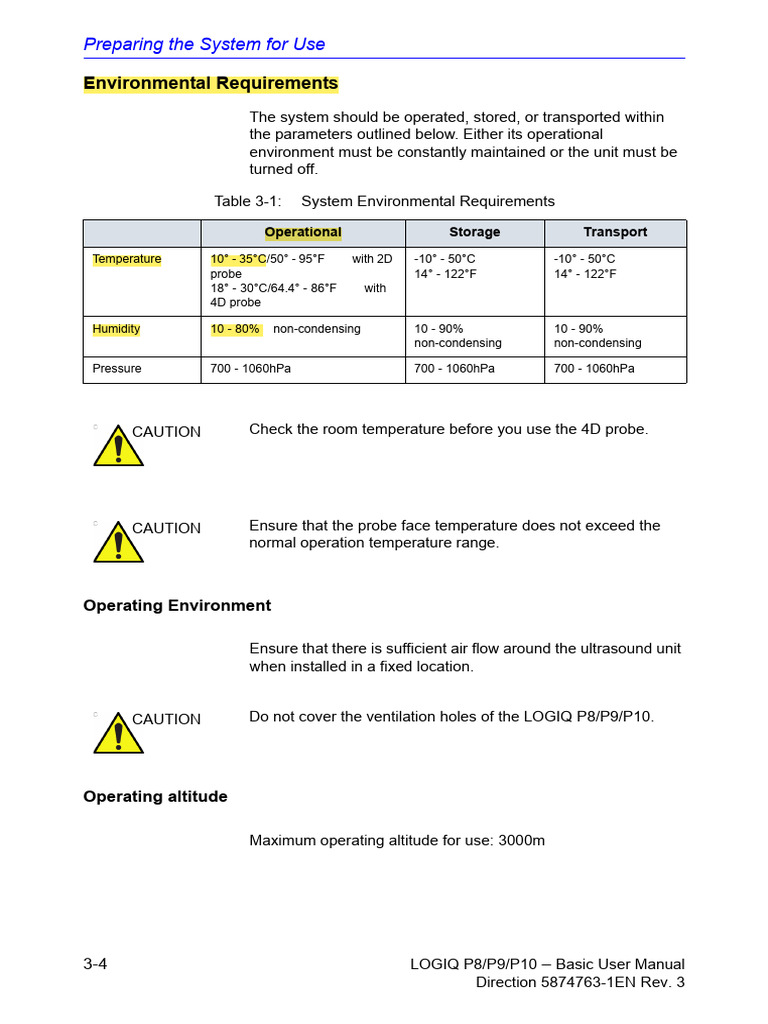 LOGIQ P8/P9/P10 System Setup Guide | PDF