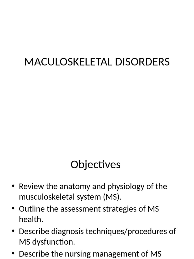 Comprehensive Guide to Musculoskeletal Disorders | PDF | Arthritis | Gout
