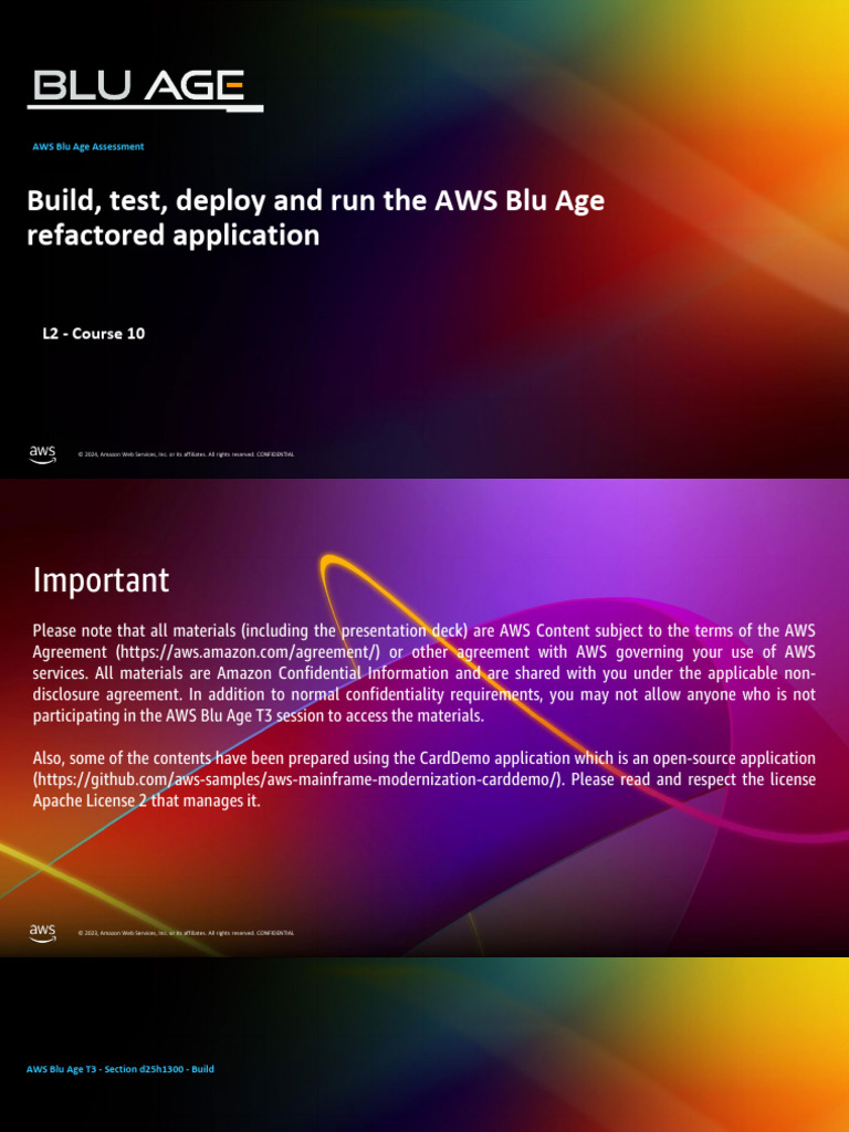 AWS Blu Age Application Deployment Guide | PDF | Amazon Web Services ...