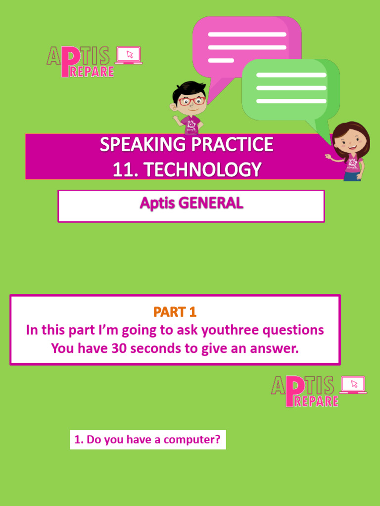 Speaking 11. Technology | PDF