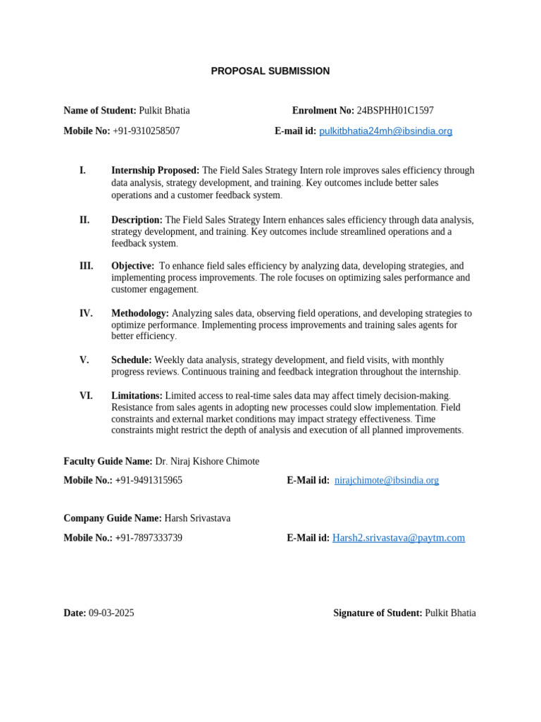 Proposal Submission | PDF