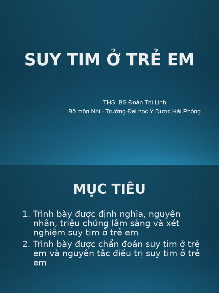 Suy Tim Ở Trẻ em | PDF