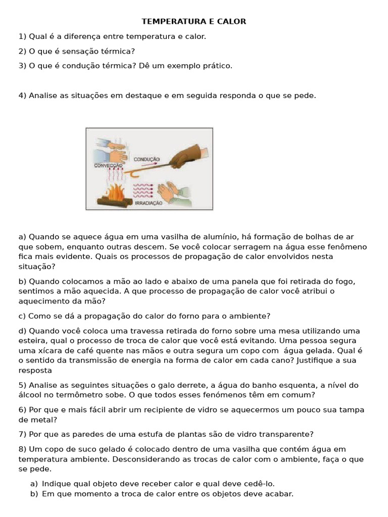 Análise de Trocas Térmicas e Calor | PDF | Calor | Motores