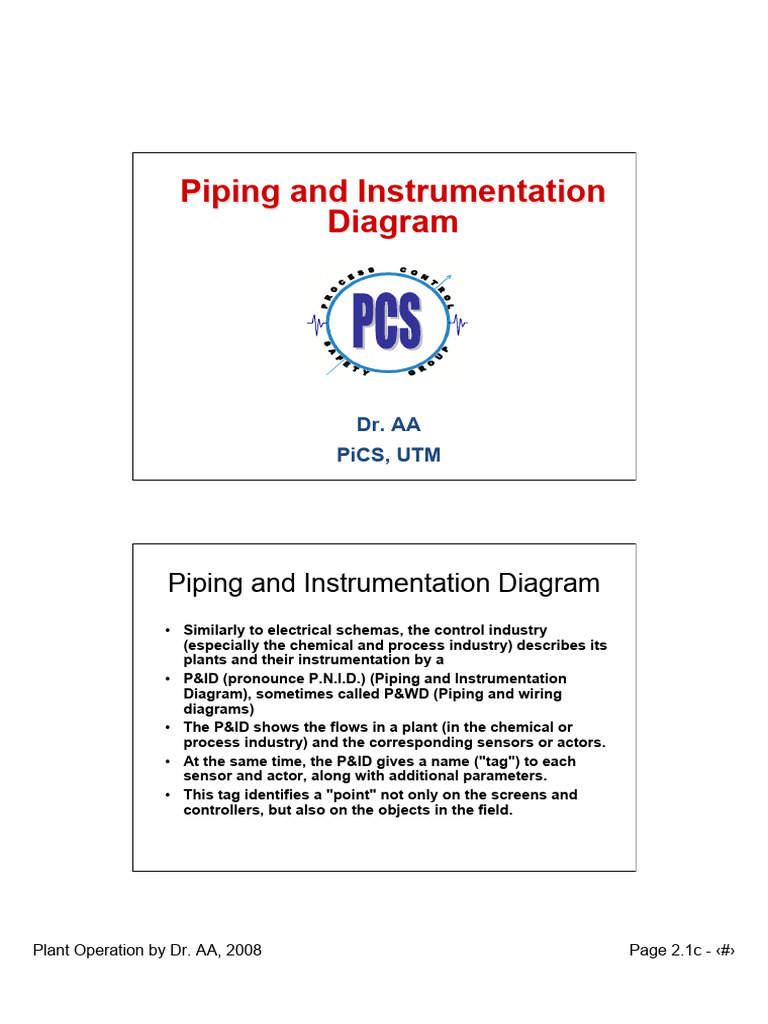 P&ID Overview for Plant Operations | PDF | Instrumentation | Valve