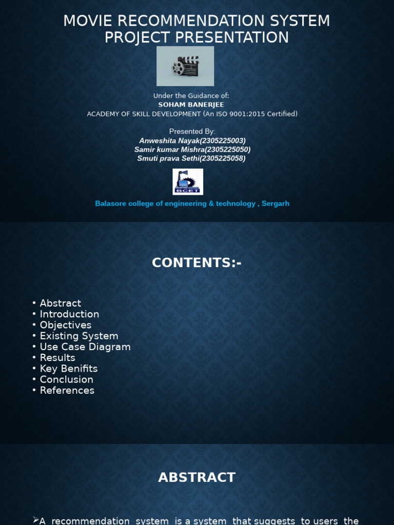 Movie Recommendation System Project | PDF | Cognitive Science | Cyberspace