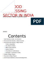 The Food Processing Sector in India