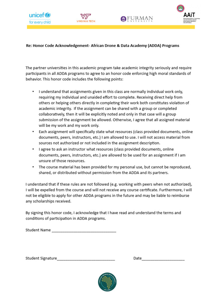 Honor Code ADDA | PDF