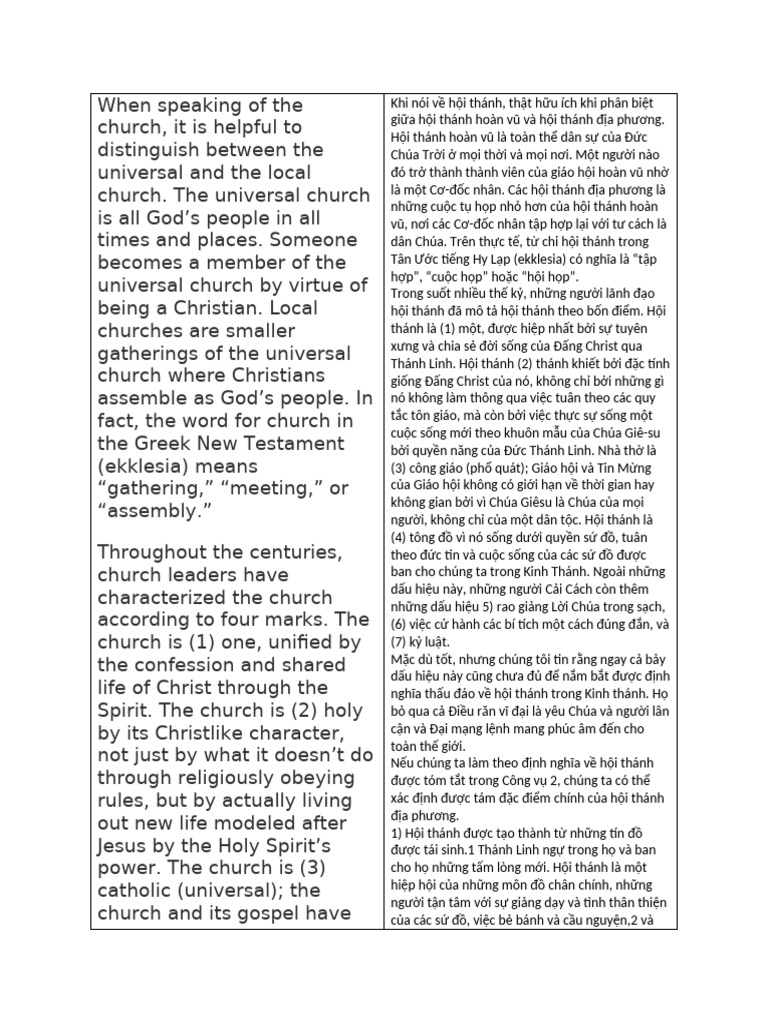 Character of The Church | PDF