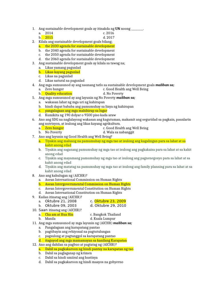 Test Questions | PDF