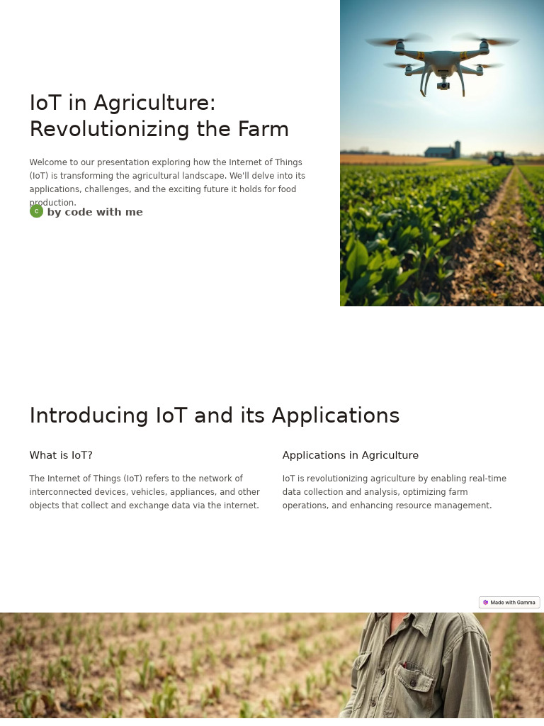 IoT in Agriculture Revolutionizing The Farm | PDF | Agriculture ...
