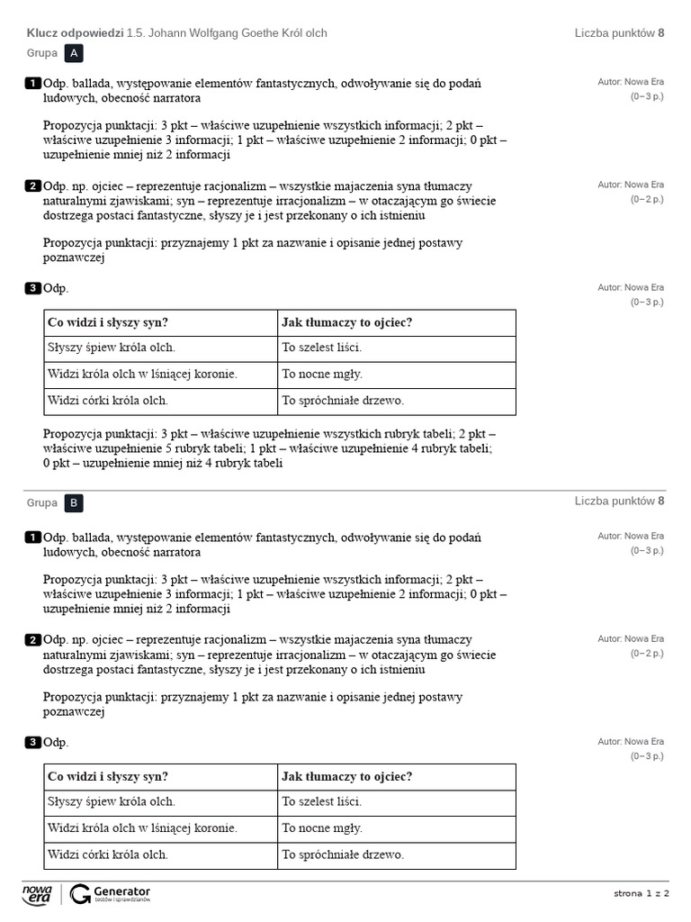 Król Olch Odp | PDF