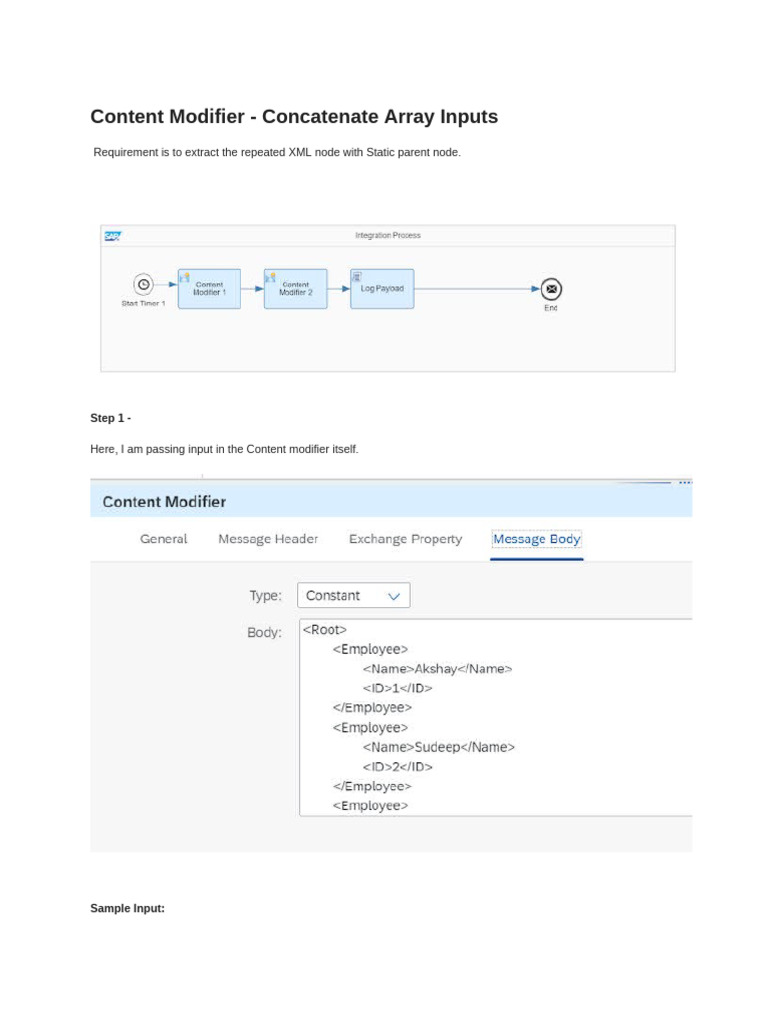 SAP CPI Content Modifier Overview | PDF | Uniform Resource Identifier ...