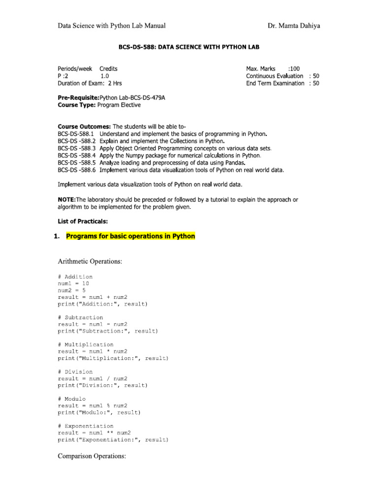 DSP Lab Manual | PDF
