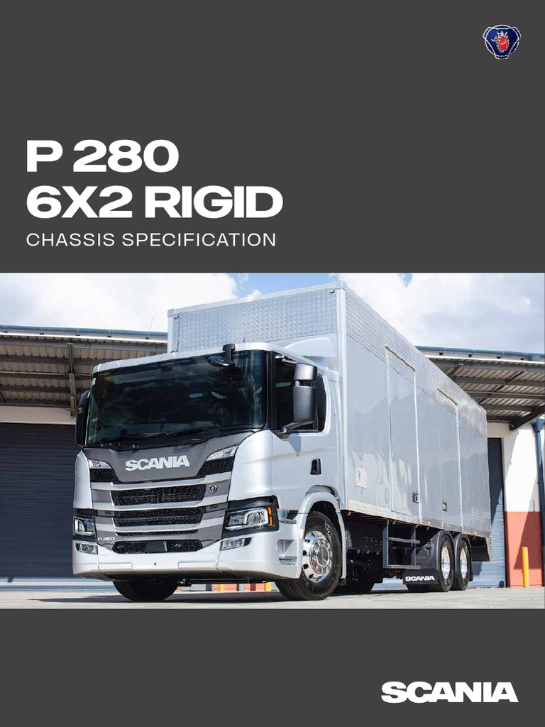 Scania P280 6x2 Chassis Specifications | PDF | Truck | Axle