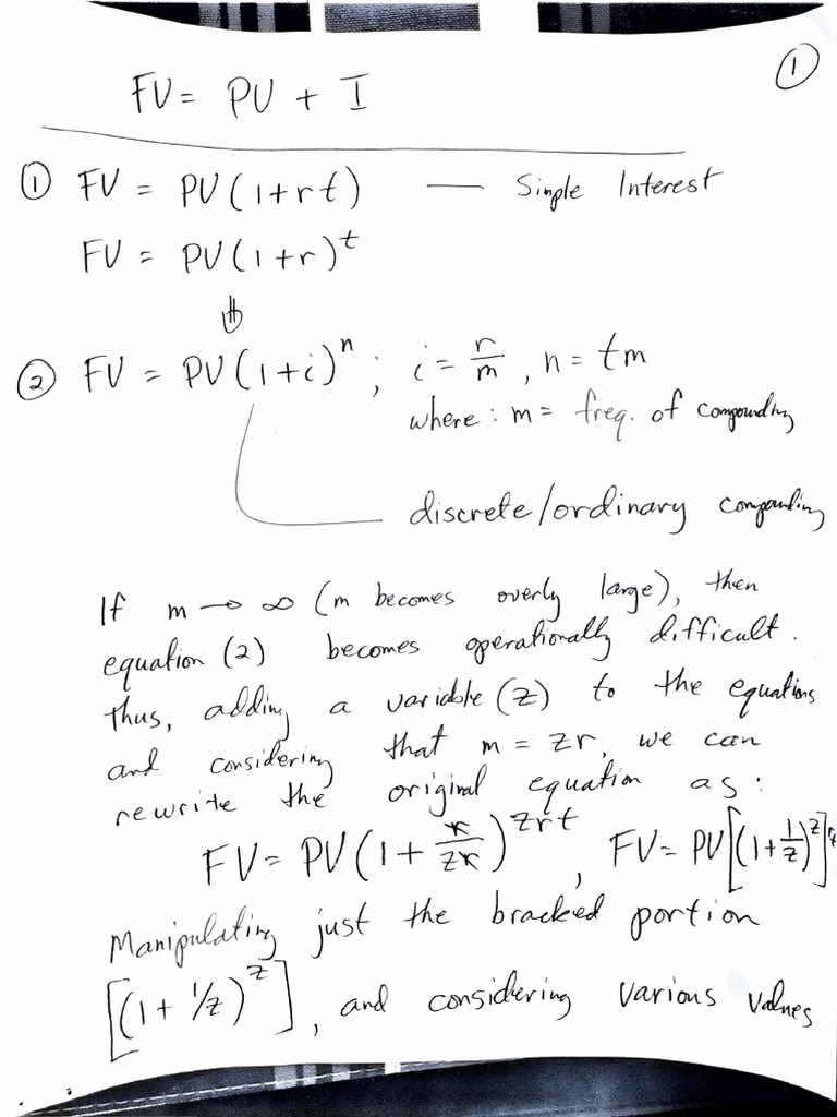 TVM Lecture Notes | PDF