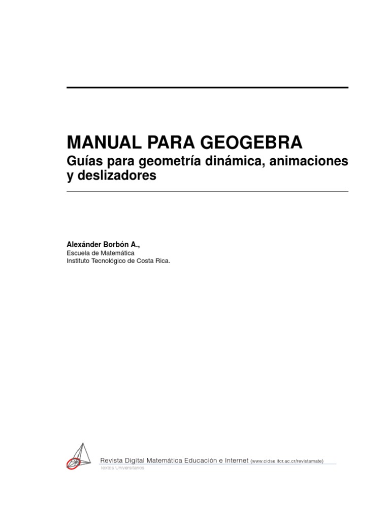 Manual de Geogebra | PDF