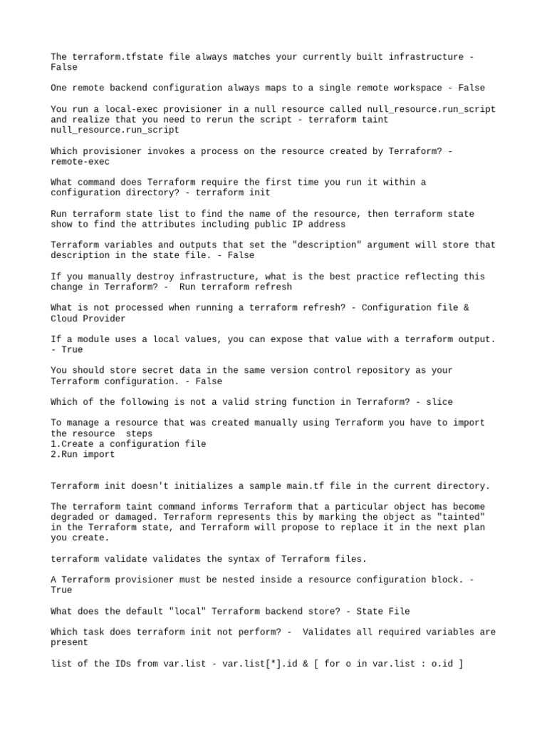 Understanding Terraform Commands and Practices | PDF | Computer File ...