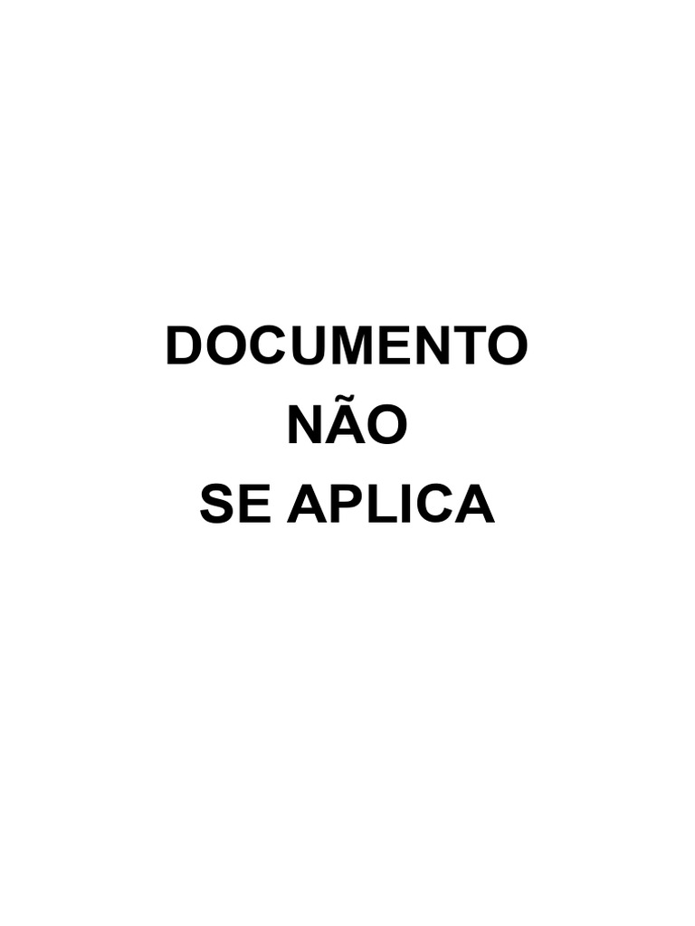 Habilitação em Atividade Critica Não Se Aplica | PDF