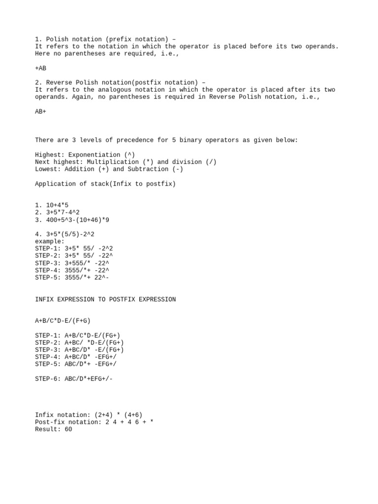 Infix to Postfix Conversion Guide | PDF
