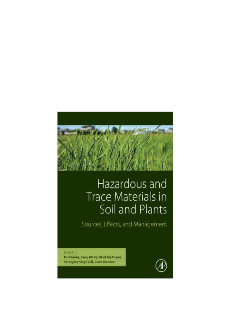 Hazardous and Trace Materials in Soil and Plants 1st Edition - Ebook ...