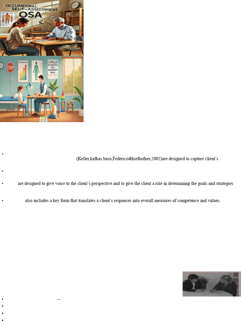 Occupational Self AssessmentOSA and Child Occupational Self ...