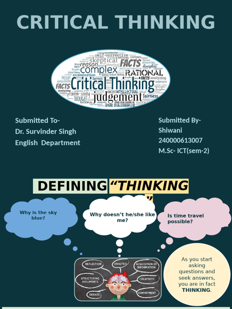 Critical Thinking | PDF | Critical Thinking | Thought