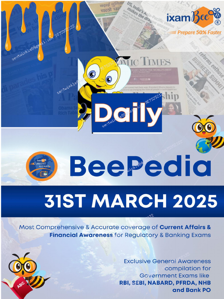 Current Affairs: March 2025 Summary | PDF | Air Pollution | School Meal