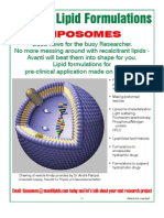 Avanti Brochure Liposomes