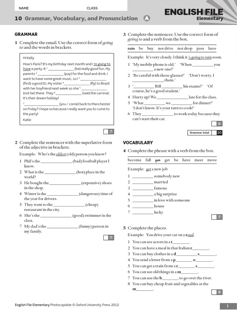 English File Elementary Practice Exercises | PDF | Australia | English ...