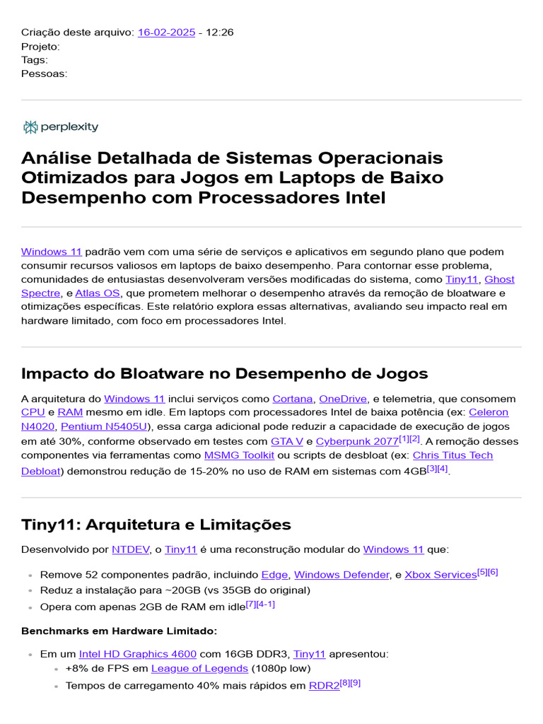 Sistemas Operacionais para Jogos em Laptops | PDF | Notebook | Sistema ...