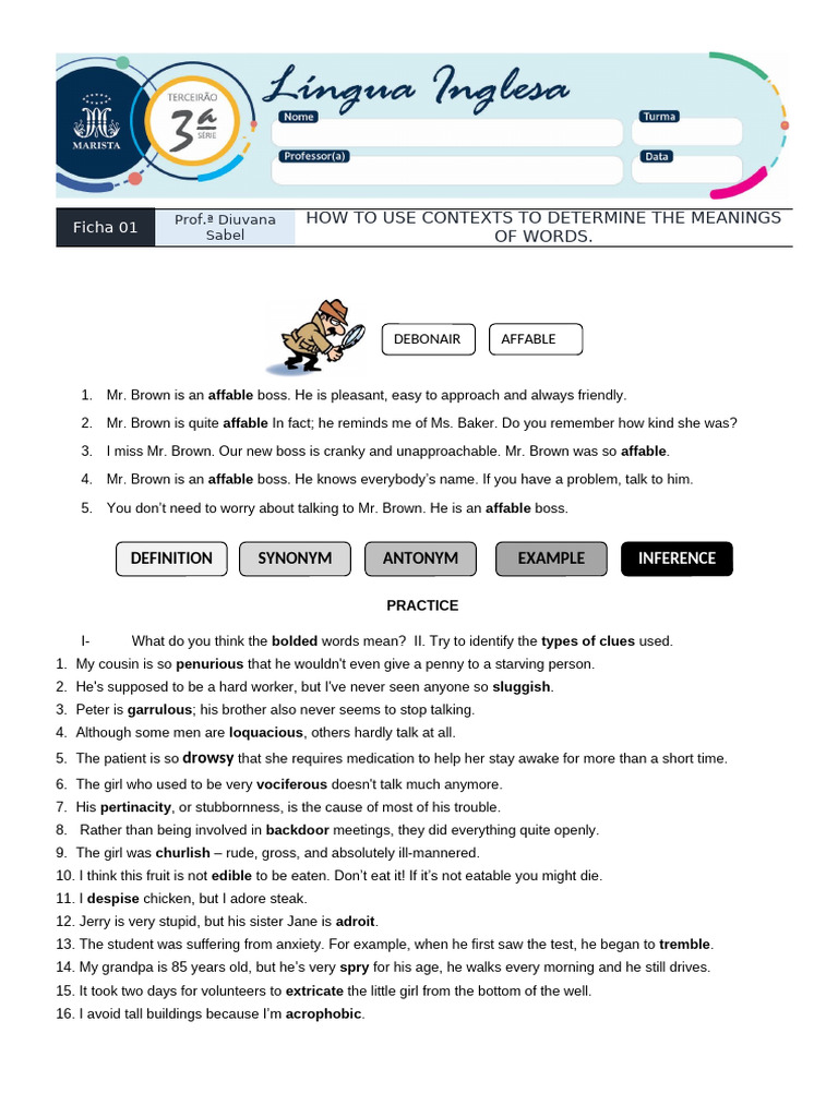 Using Contexts to Understand Words | PDF