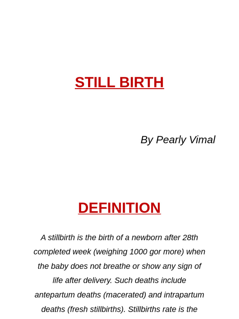 Still Birth | PDF