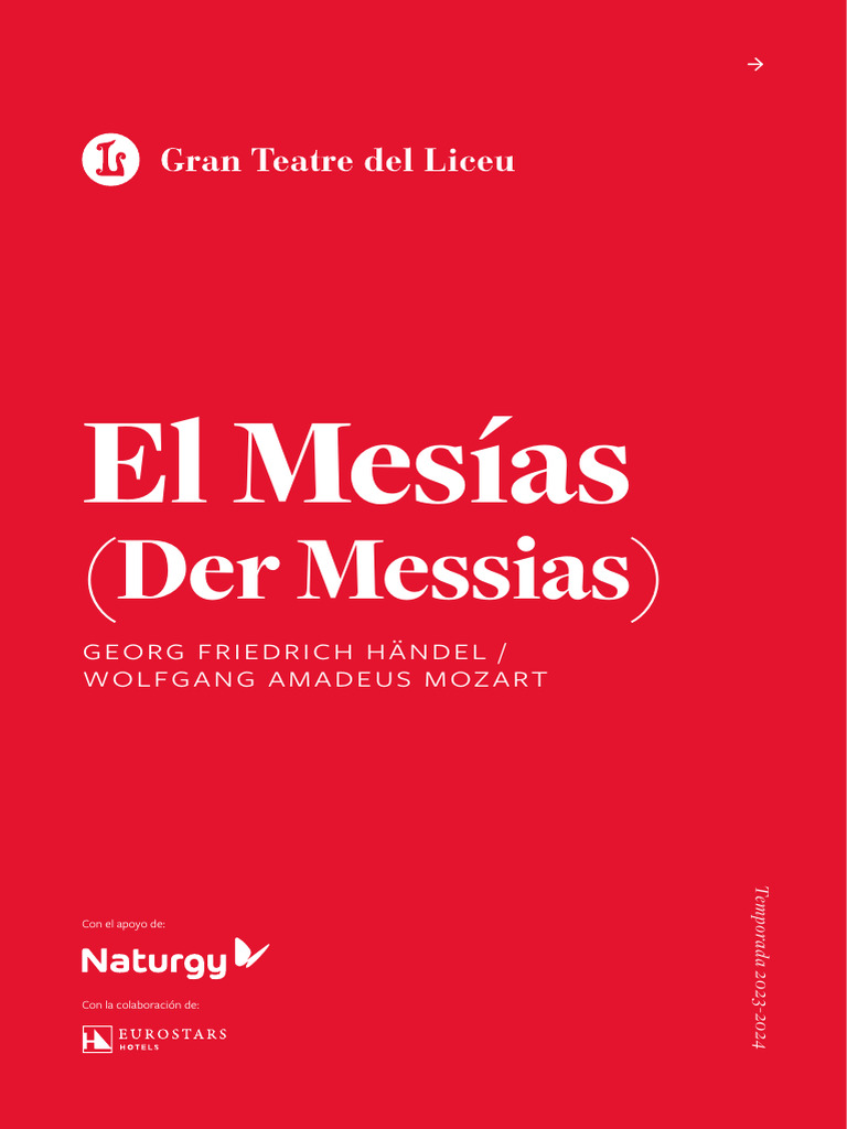 El Mesías: Temporada 2023-2024 | PDF | Mesías (Handel) | Música clásica