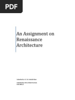 Assignment On Renaissance Architecture - 080113