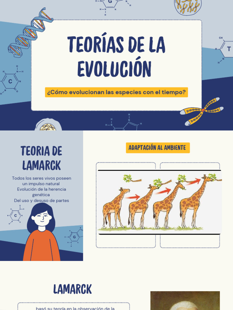 Teorías de la Evolución: Lamarck y Darwin | PDF | Evolución | Charles ...